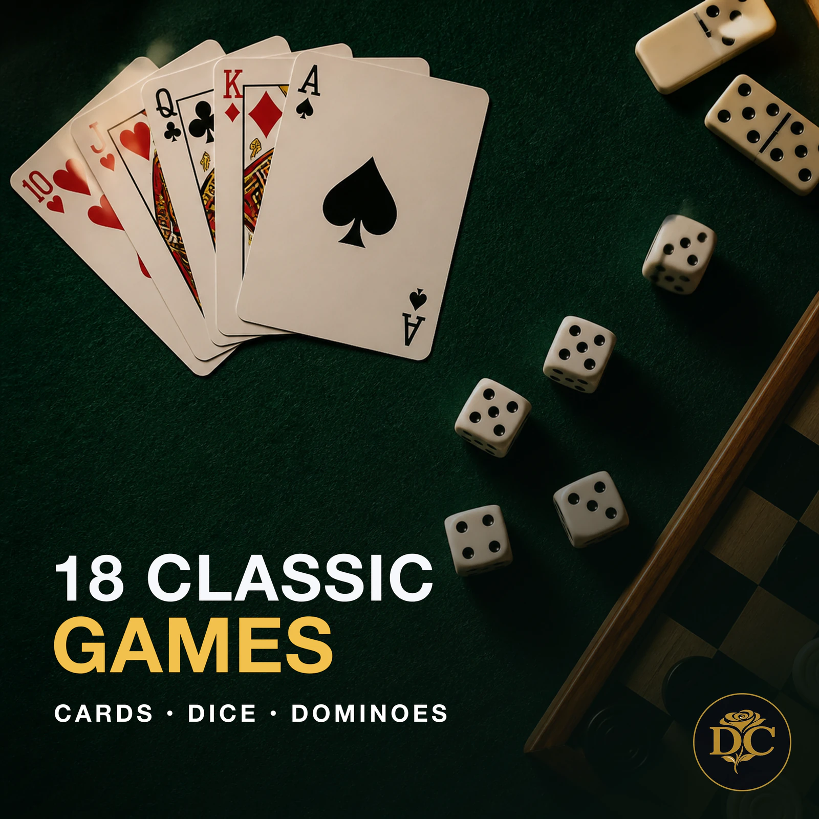 I built DeNiro Card to bring 18 classic card, board and dice games into one place. Play Spades, Hearts, Bid Whist, Five Dice, Dominoes and more. My goal is to reach more players an
